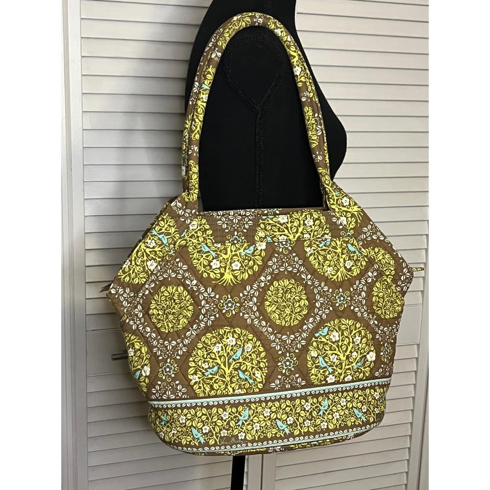 Vera Bradley Bluebird Sittin In‎ A Tree Purse Shoulder Bag Cotton Purse Quilted